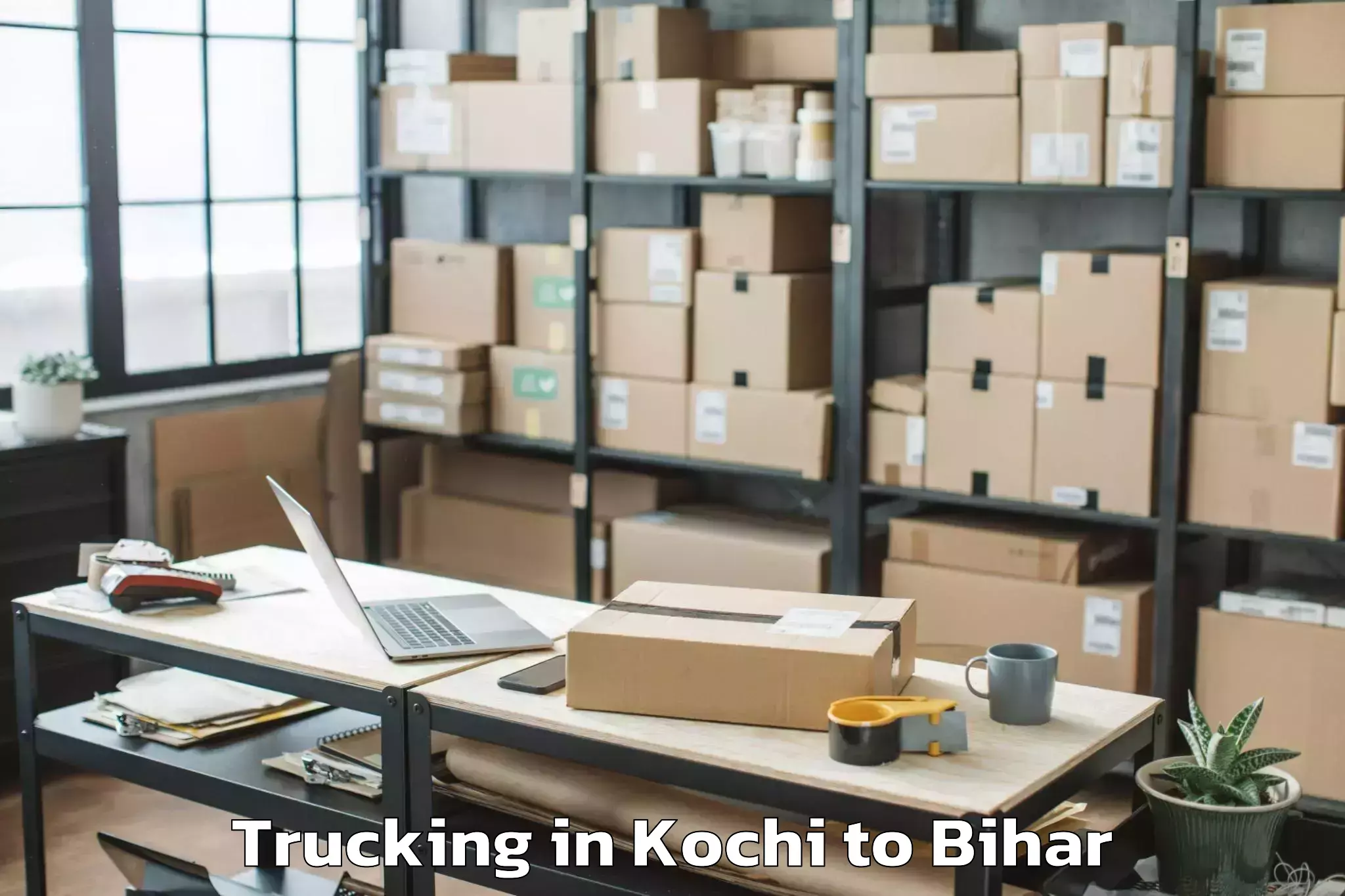 Easy Kochi to Tilka Manjhi Bhagalpur Univers Trucking Booking